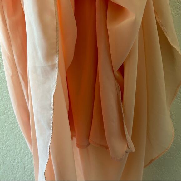 Gilli New York Light Pink Chiffon Maxi Dress Women’s Size Large - Picture 5 of 13